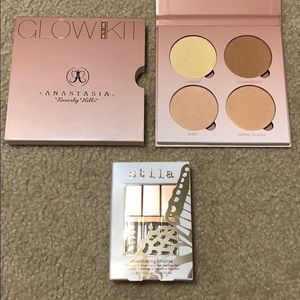ABH Glow Kit palette & Stila mini eyeshadows
